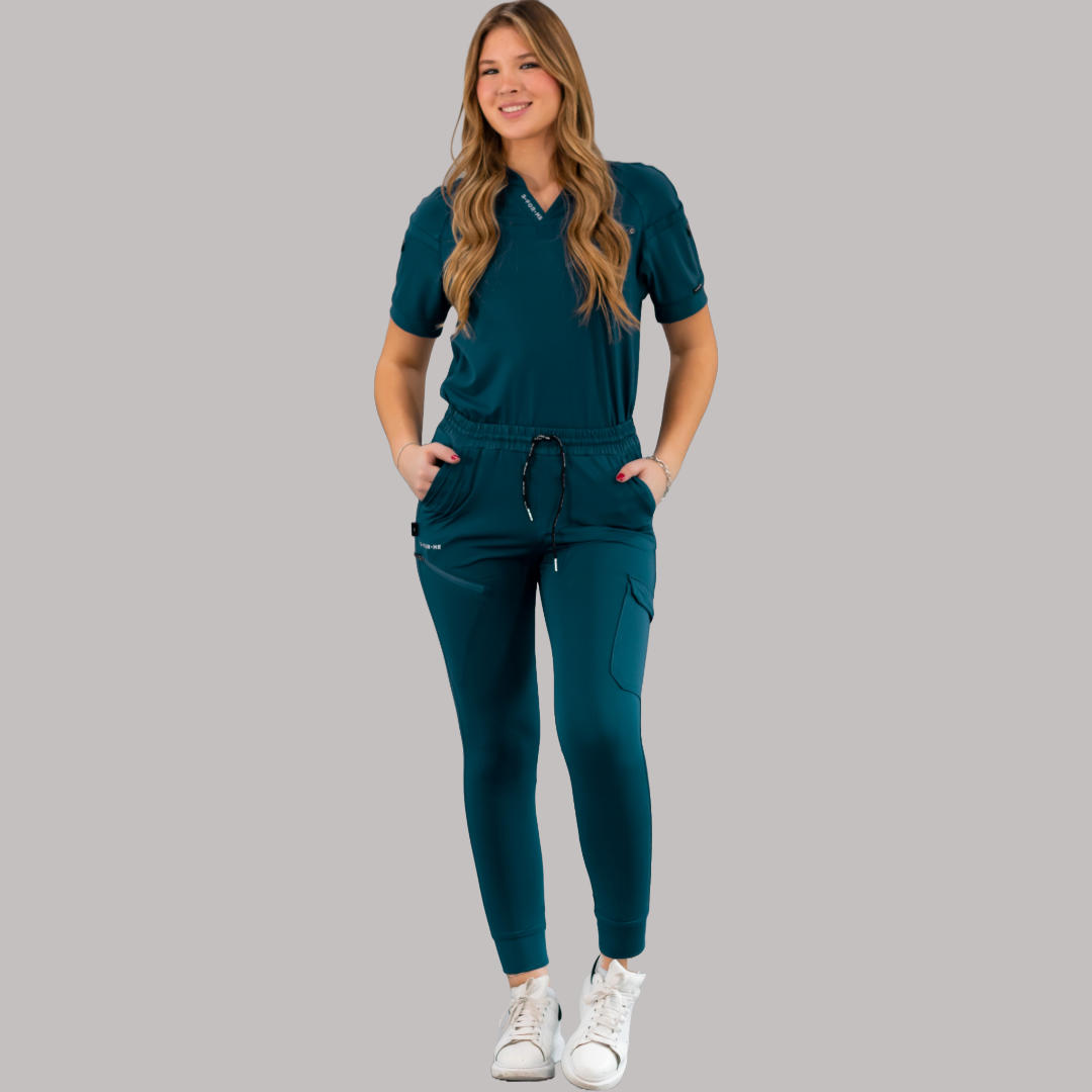 Unisex Relaxed Top 905 Caribbean Blue, Super Stretch Scrubs