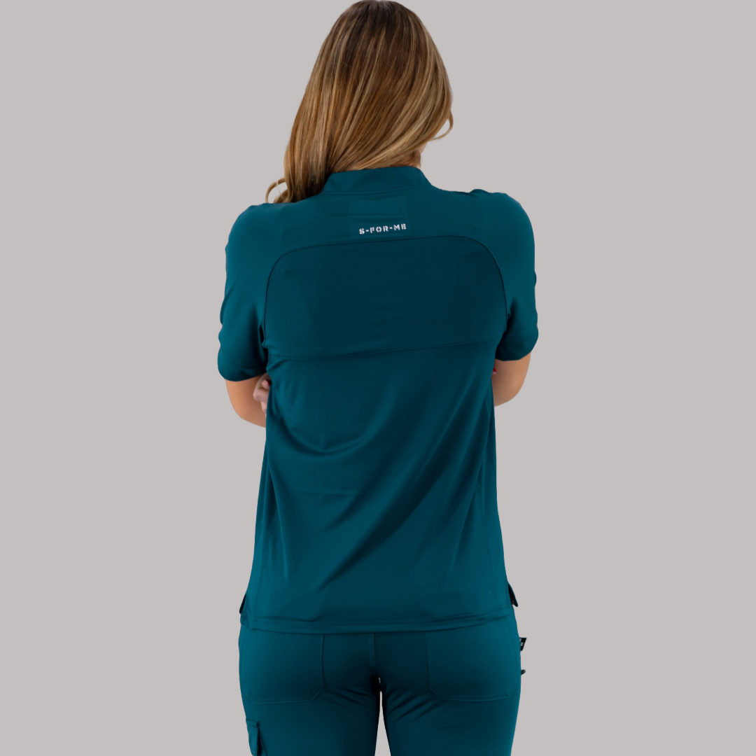 Unisex Relaxed Top 905 Caribbean Blue, Super Stretch Scrubs