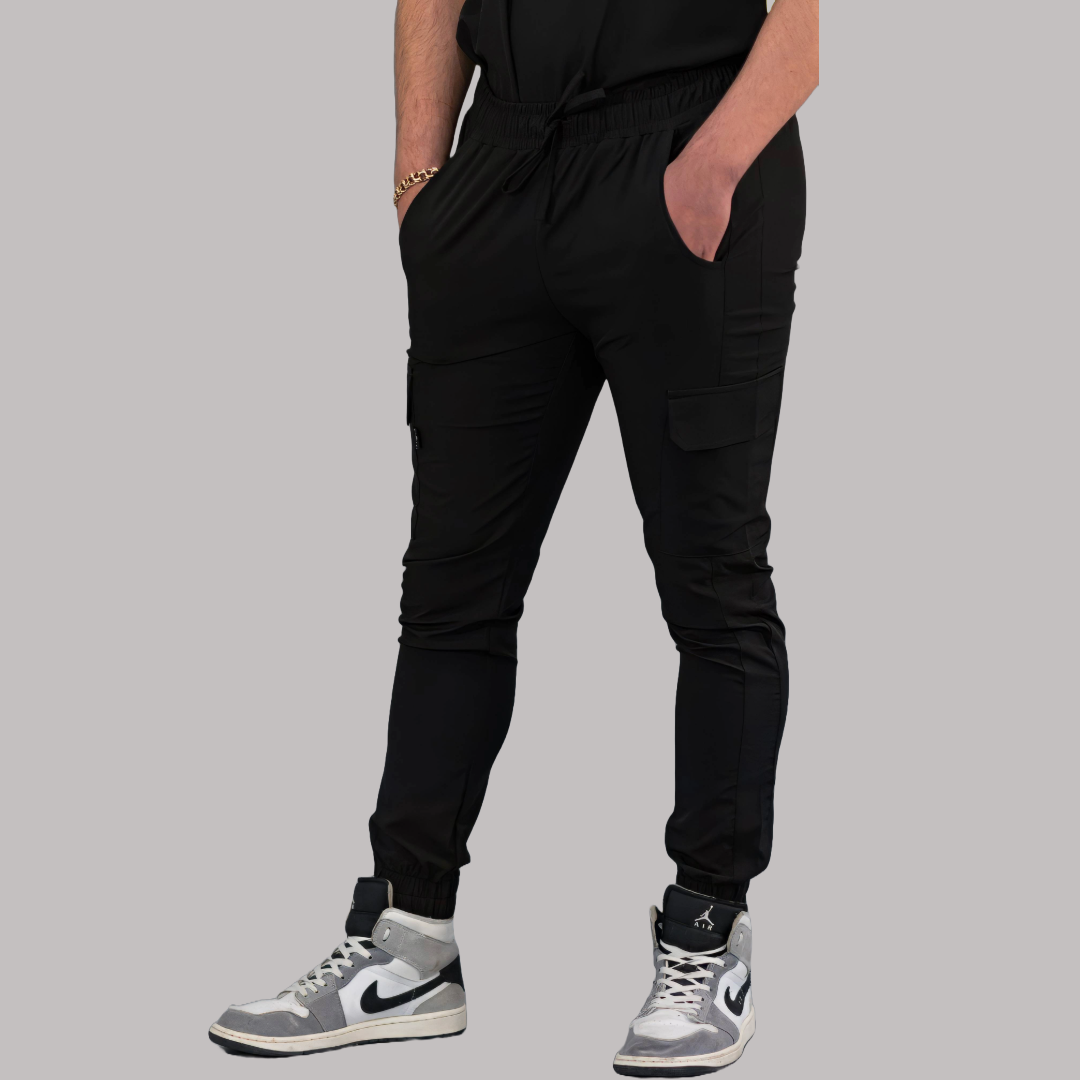 Men's Skinny Black Joggers, Scrubs 520