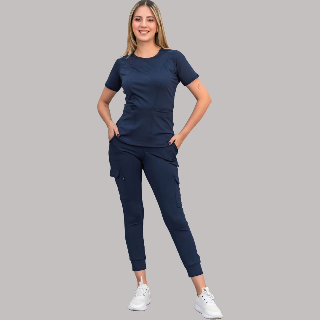 Women's Scrub Jogger Pants 901 Navy Blue