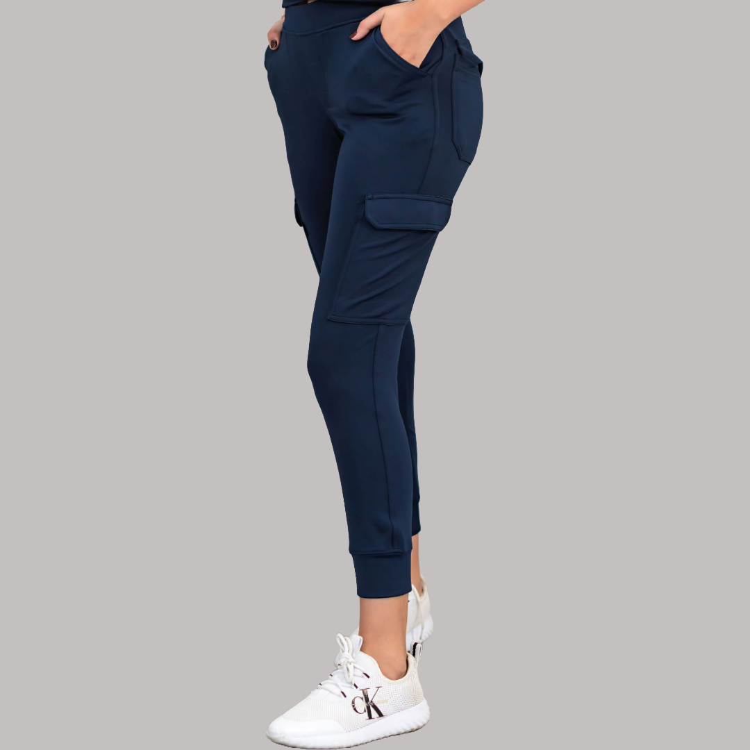 Women's Scrub Jogger Pants 901 Navy Blue