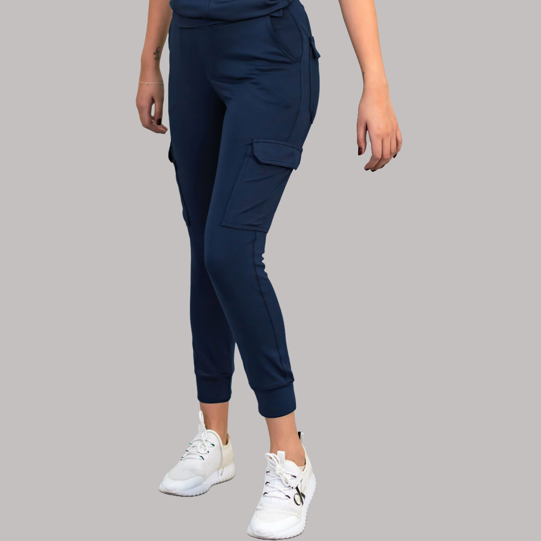 Women's Scrub Jogger Pants 901 Navy Blue