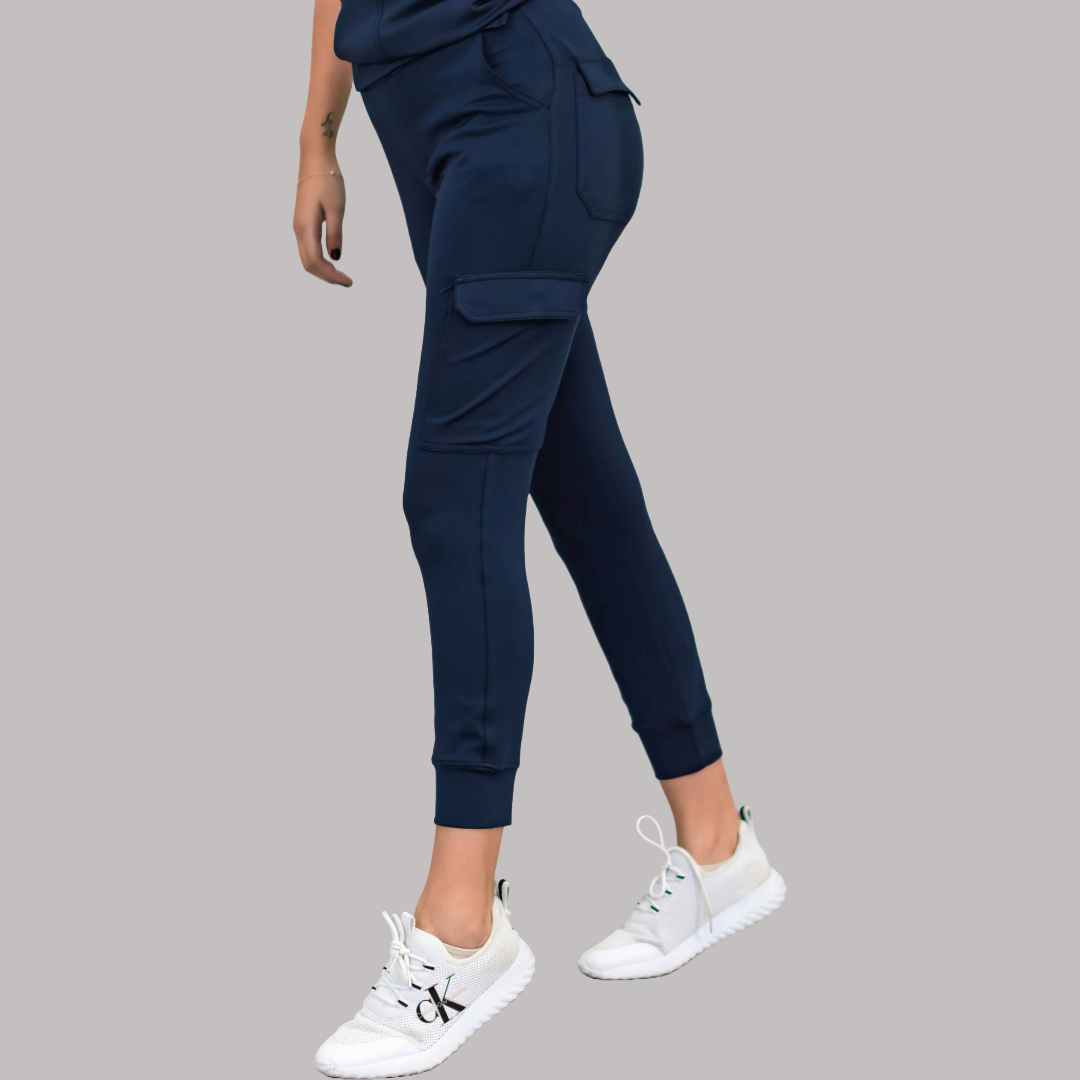 Women's Scrub Jogger Pants 901 Navy Blue