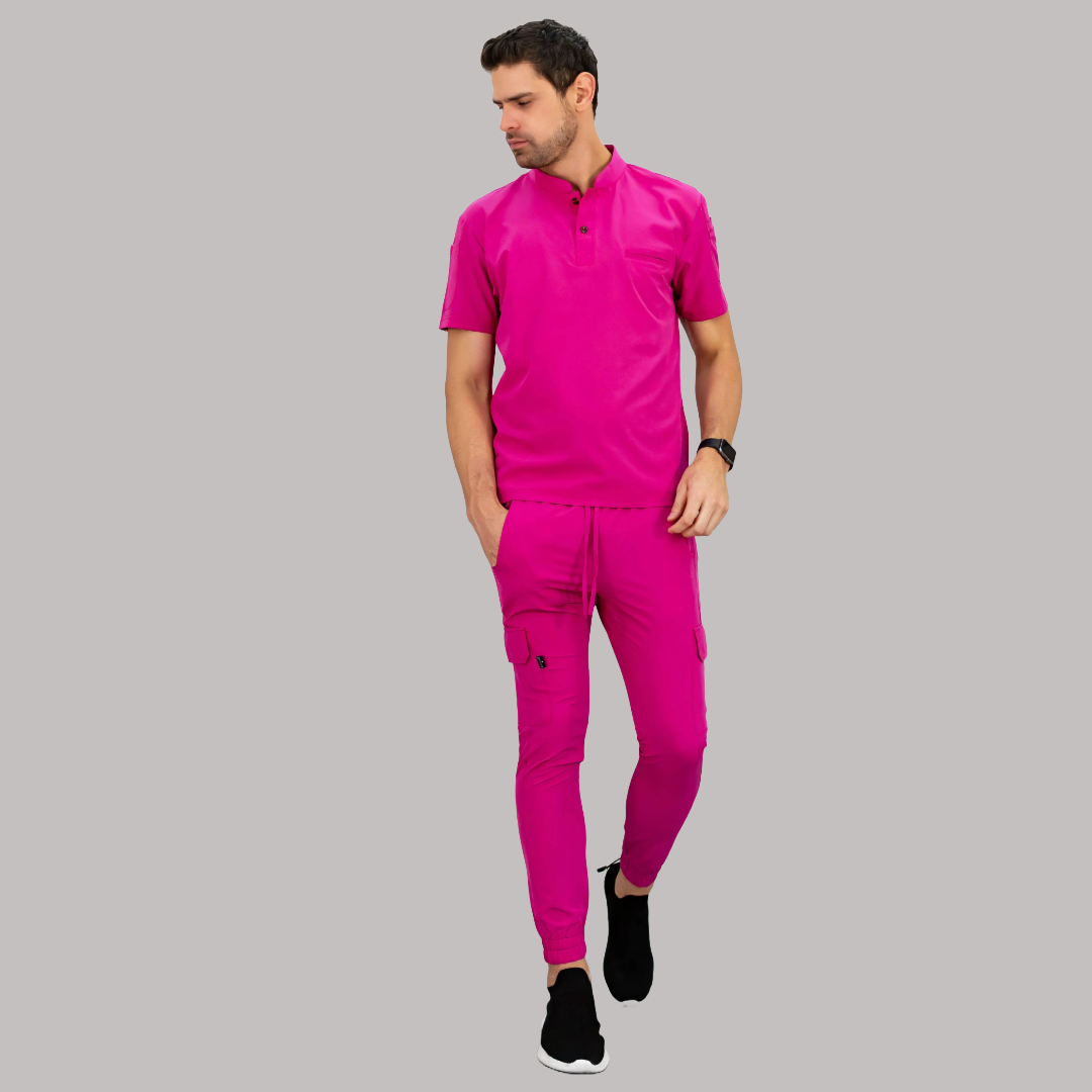 Men's Top Hot Pink, Scrubs 520