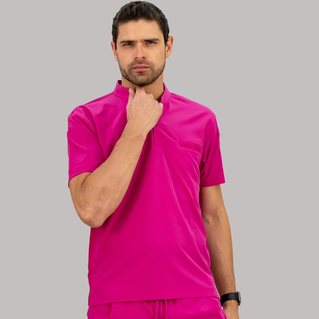 Men's Top Hot Pink, Scrubs 520