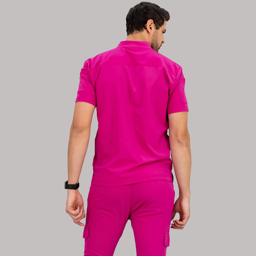 Men's Top Hot Pink, Scrubs 520