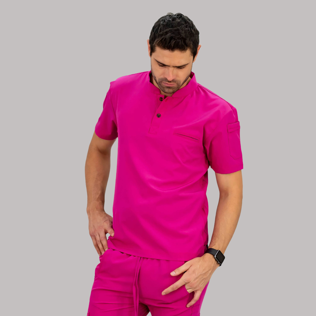 Men's Top Hot Pink, Scrubs 520