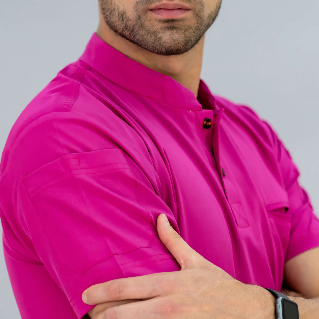 Men's Top Hot Pink, Scrubs 520
