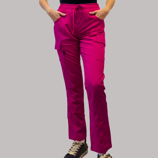 Women's Skinny Hot Pink Jogger, Scrubs 520