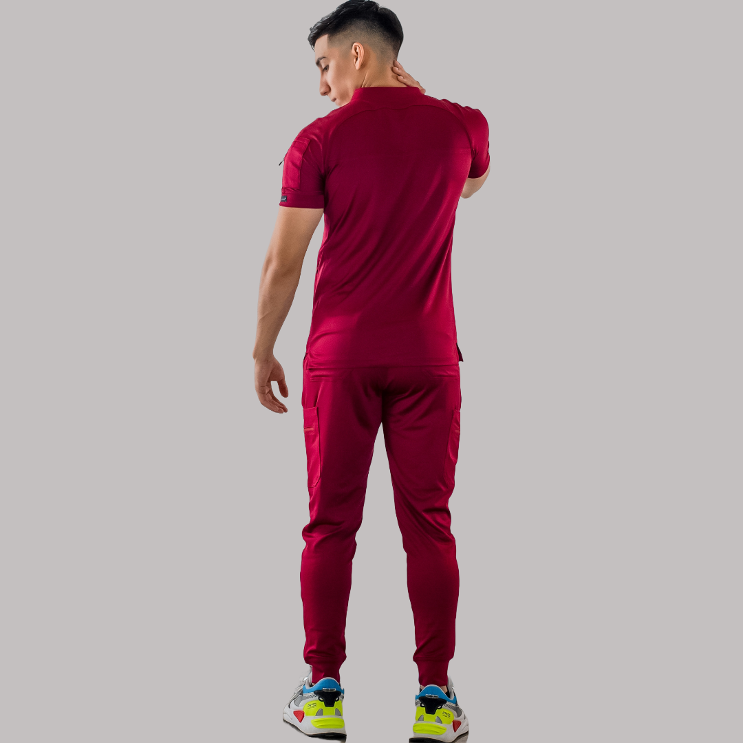 Men's Top 901 Burgundy Super Stretch