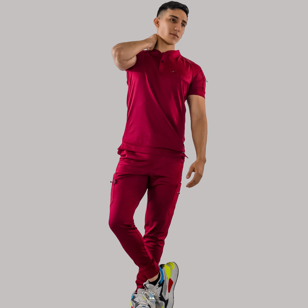 Men's Top 901 Burgundy Super Stretch