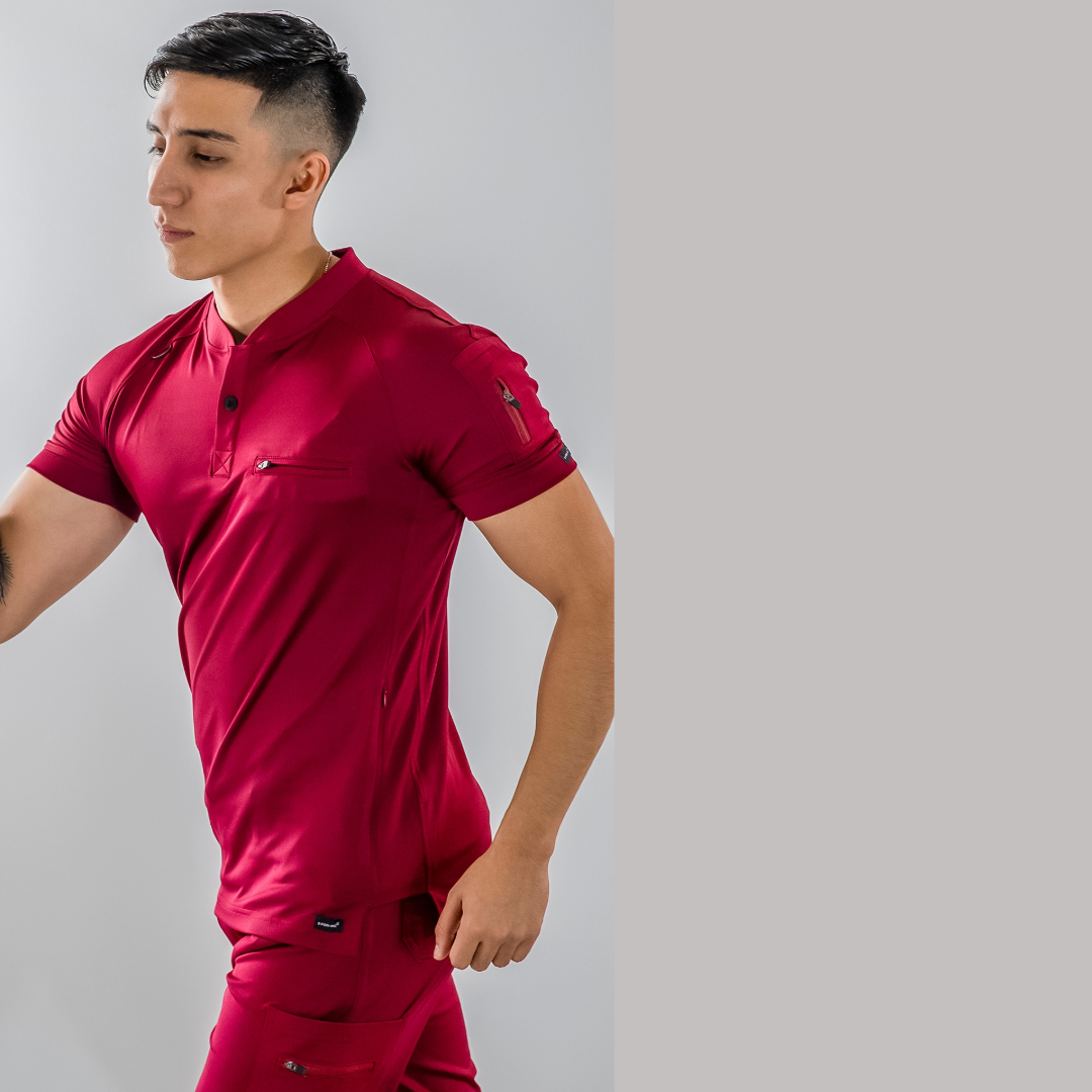 Men's Top 901 Burgundy Super Stretch