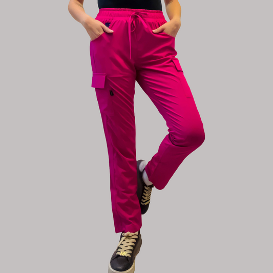 Women's Skinny Hot Pink Jogger, Scrubs 520