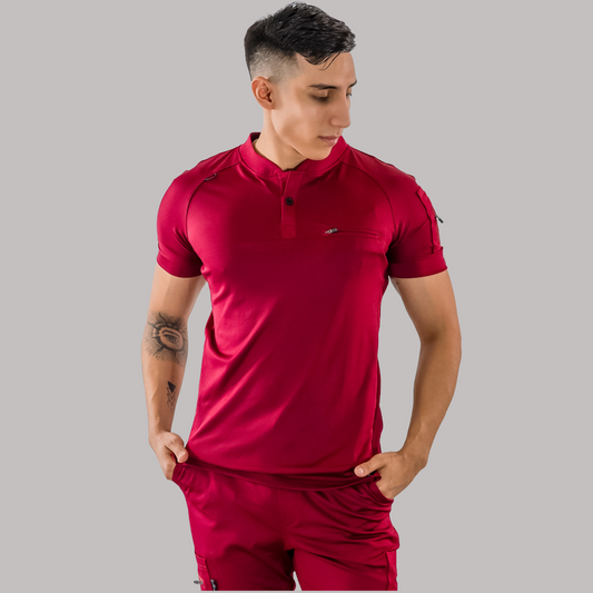 Men's Top 901 Burgundy Super Stretch