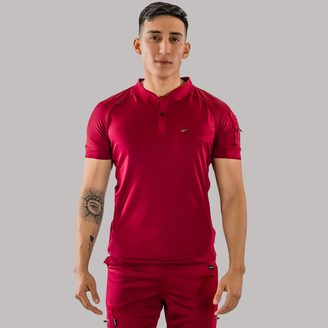 Men's Top 901 Burgundy Super Stretch