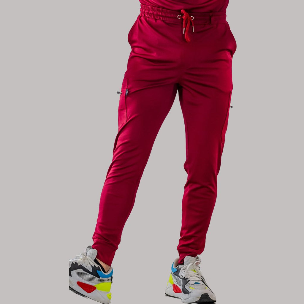 Men's Jogger Pants 901 Burgundy Super Stretch, Scrubs 901