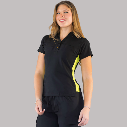 Women's Top Black/Leemon, Scrubs 520