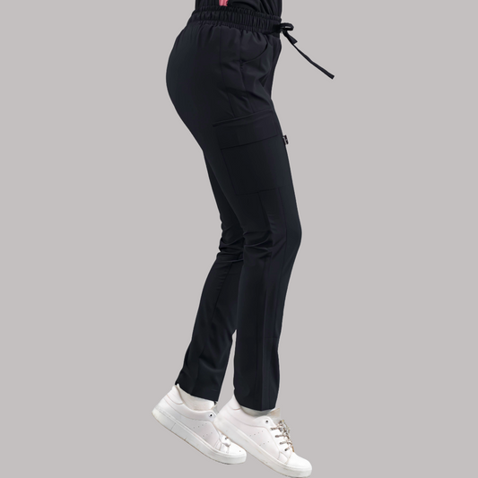 Women's Skinny Black Pants, Scrubs 520