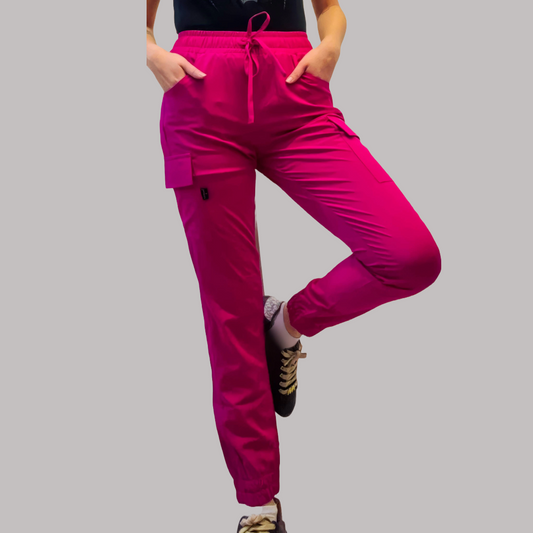 Women's Skinny Hot Pink Pants, Scrubs 520