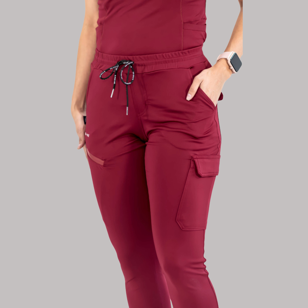 Women's Jogger 905 Burgundy, Super Stretch Scrubs