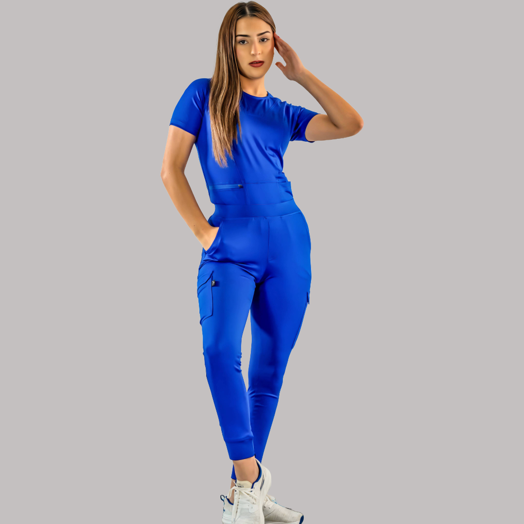 Women's Scrub Top 901 Royal Blue Super Stretch