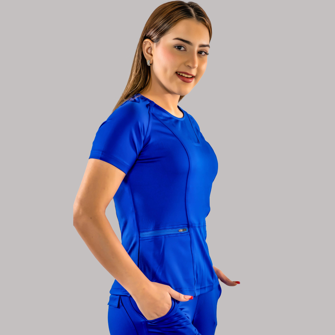 Women's Scrub Top 901 Royal Blue Super Stretch