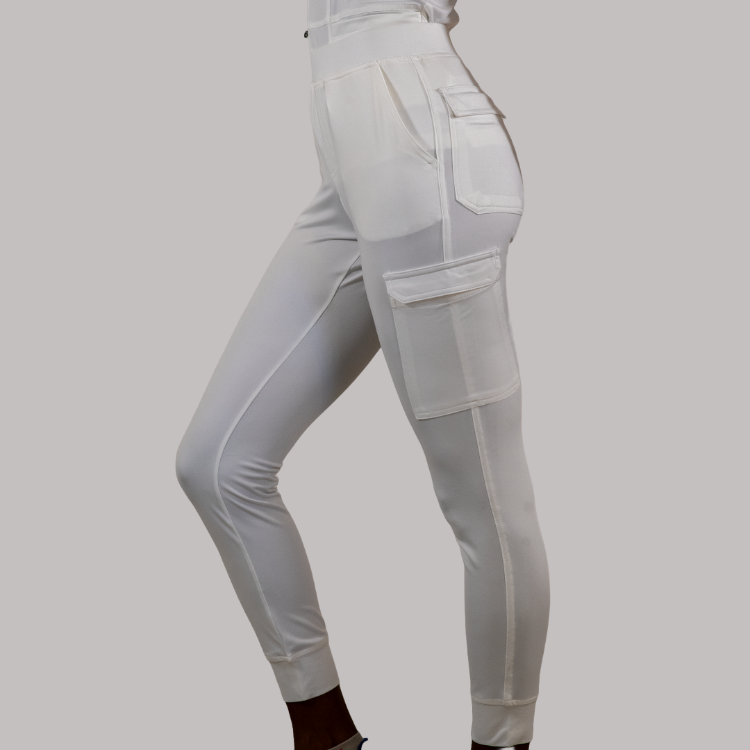 Women's Scrub Jogger Pants 901 White