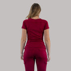 Women's Top 901 Burgundy, Super Stretch Scrubs