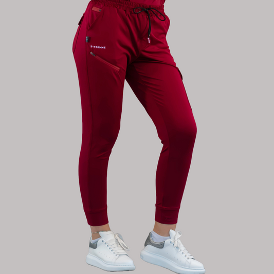 Unisex Relaxed Jogger 901 Burgundy, Super Stretch