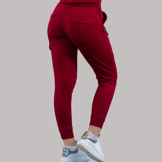 Unisex Relaxed Jogger 901 Burgundy, Super Stretch