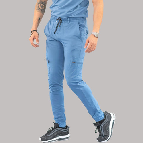 Men's Jogger Pants 901 Cornflower Blue Super Stretch, Scrubs 901
