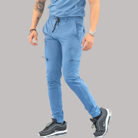 Men's Jogger Pants 901 Cornflower Blue Super Stretch