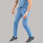 Men's Jogger Pants 901 Cornflower Blue Super Stretch, Scrubs 901
