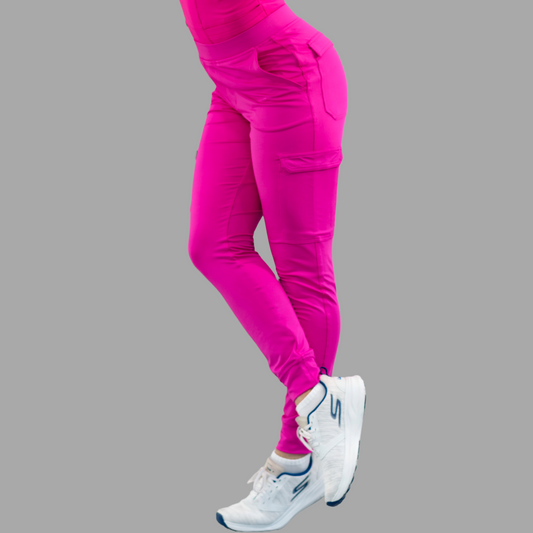 Women's Jogger Pants 901 Hot Pink Super Stretch