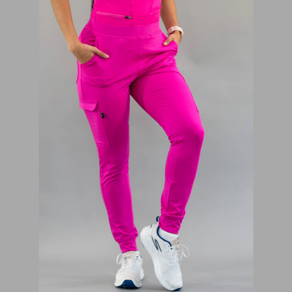 Women's Jogger Pants 901 Hot Pink Super Stretch