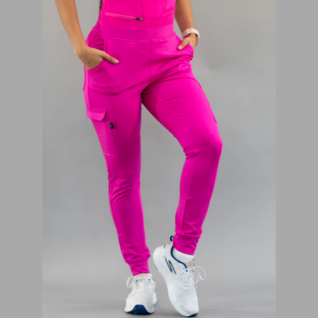 Women's Jogger Pants 901 Hot Pink Super Stretch