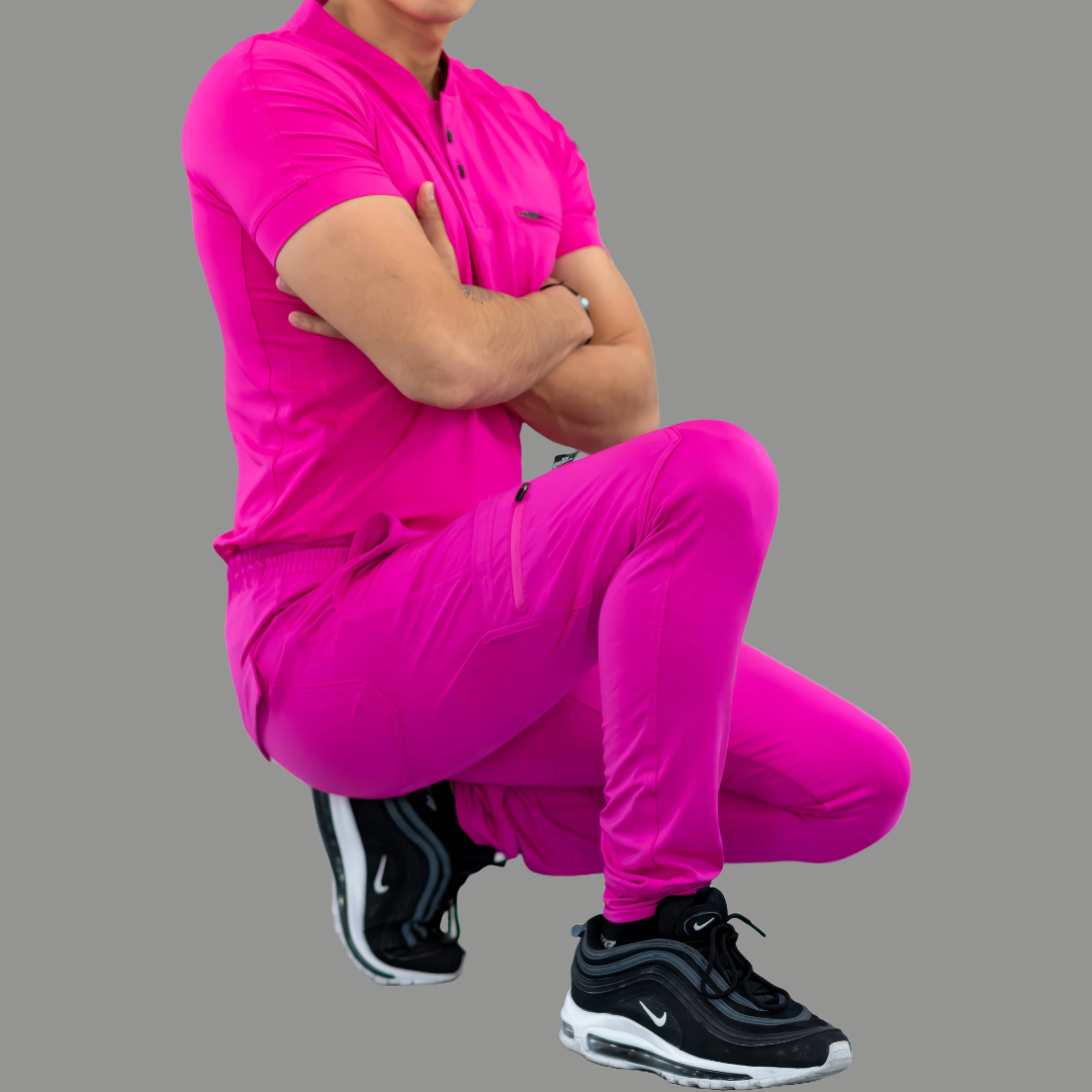 Men's Jogger Pants 901 Hot Pink Super Stretch