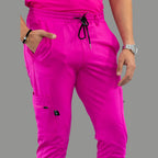 Men's Jogger Pants 901 Hot Pink Super Stretch, Scrubs 901