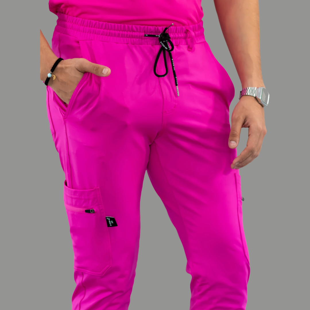 Men's Jogger Pants 901 Hot Pink Super Stretch