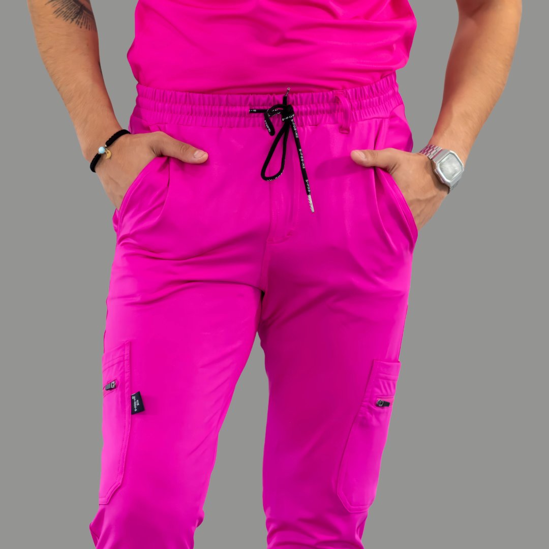 Men's Jogger Pants 901 Hot Pink Super Stretch, Scrubs 901