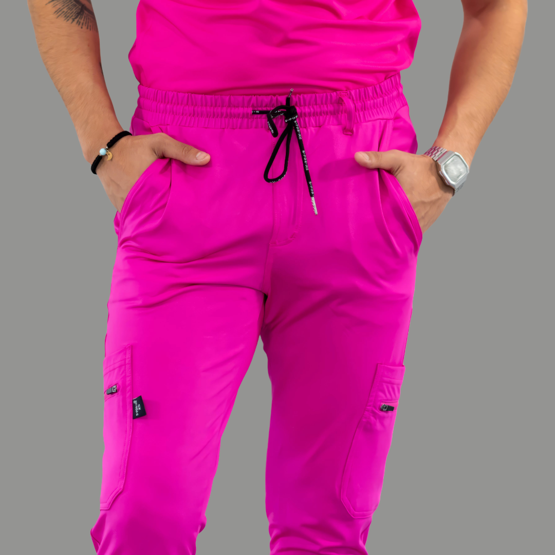 Men's Jogger Pants 901 Hot Pink Super Stretch