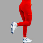 Women's Joggers Pants 901 Red, Super Stretch Scrubs