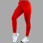 Women's Joggers Pants 901 Red, Super Stretch Scrubs