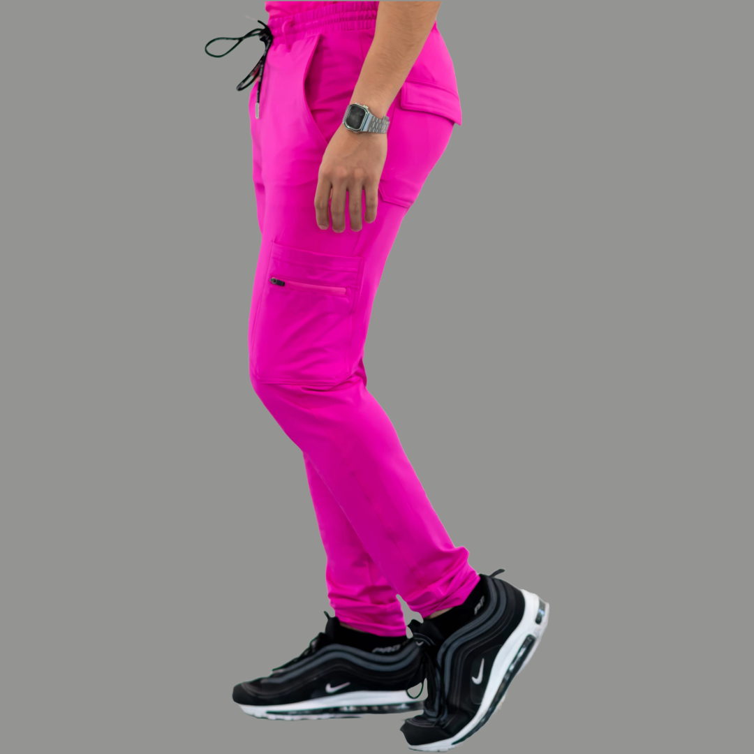 Men's Jogger Pants 901 Hot Pink Super Stretch