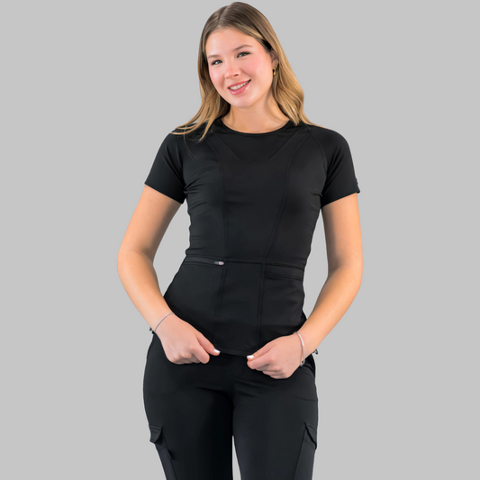 Women's Top 901 Black Super Stretch