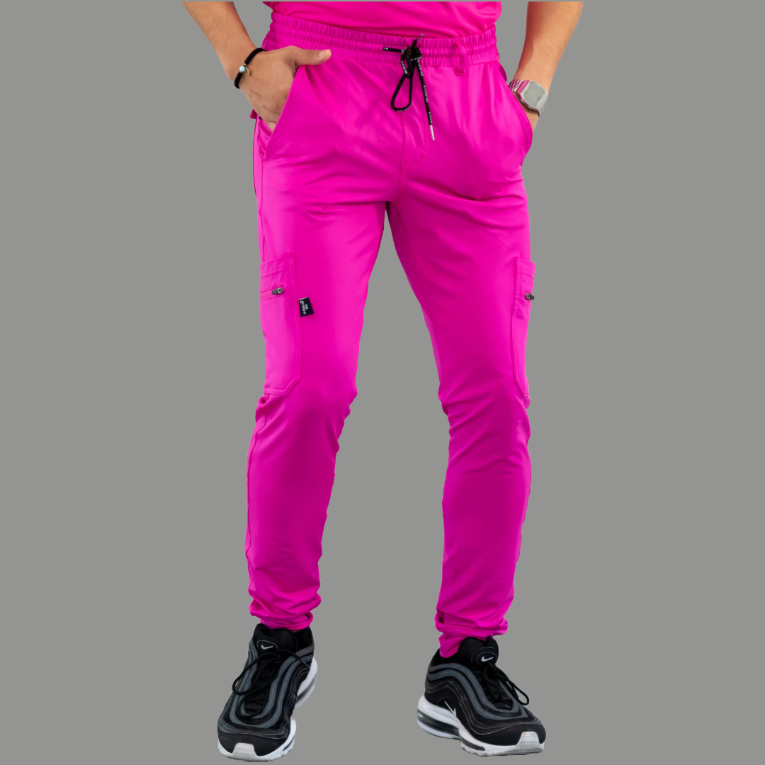 Men's Jogger Pants 901 Hot Pink Super Stretch