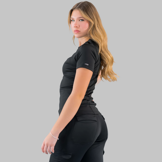 Women's Top 901 Black Super Stretch