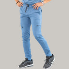 Men's Jogger Pants 901 Cornflower Blue Super Stretch, Scrubs 901