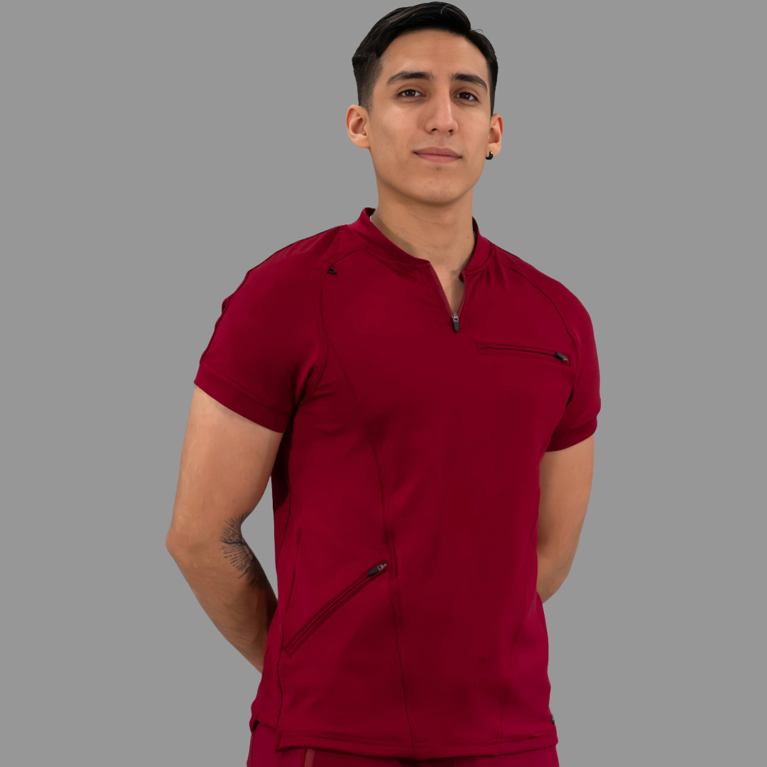 Men's Top 920 Burgundy Super Stretch