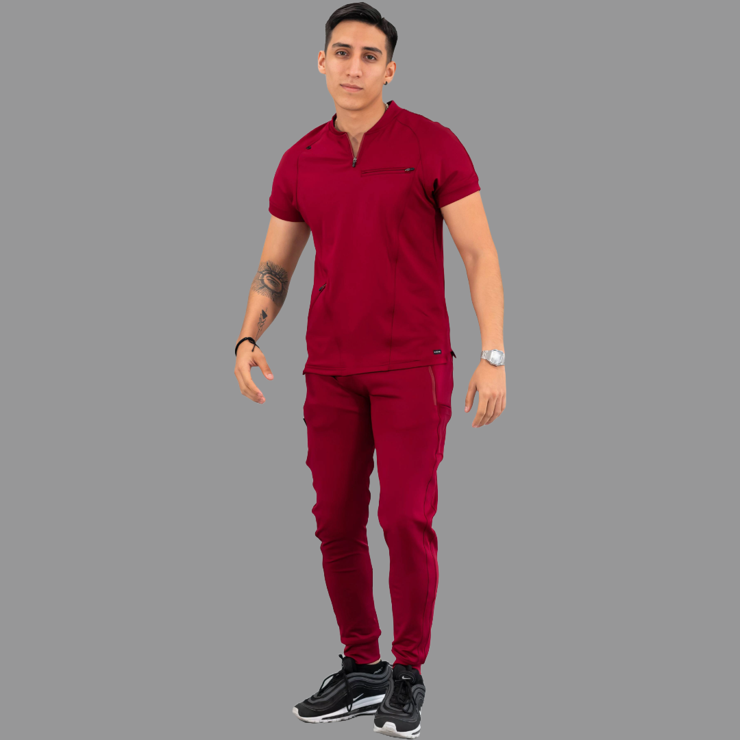 Men's Top 920 Burgundy Super Stretch